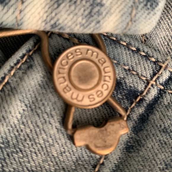 Maurices Denim Faded & Distressed Overalls Size 16R - Picture 9 of 12